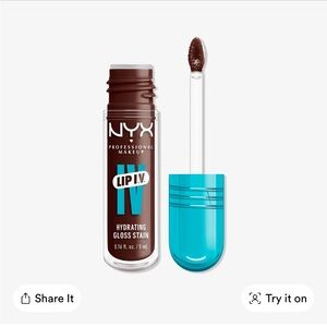 NYX Cosmetics Lip IV Hydrating Gloss Serum Stain Shade Mocha Me Wet